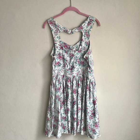 LC Lauren Conrad / Purple & White Floral Dress - Picture 8 of 10